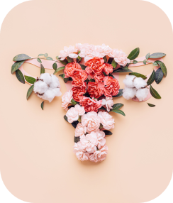 pelvic shape in flowers design